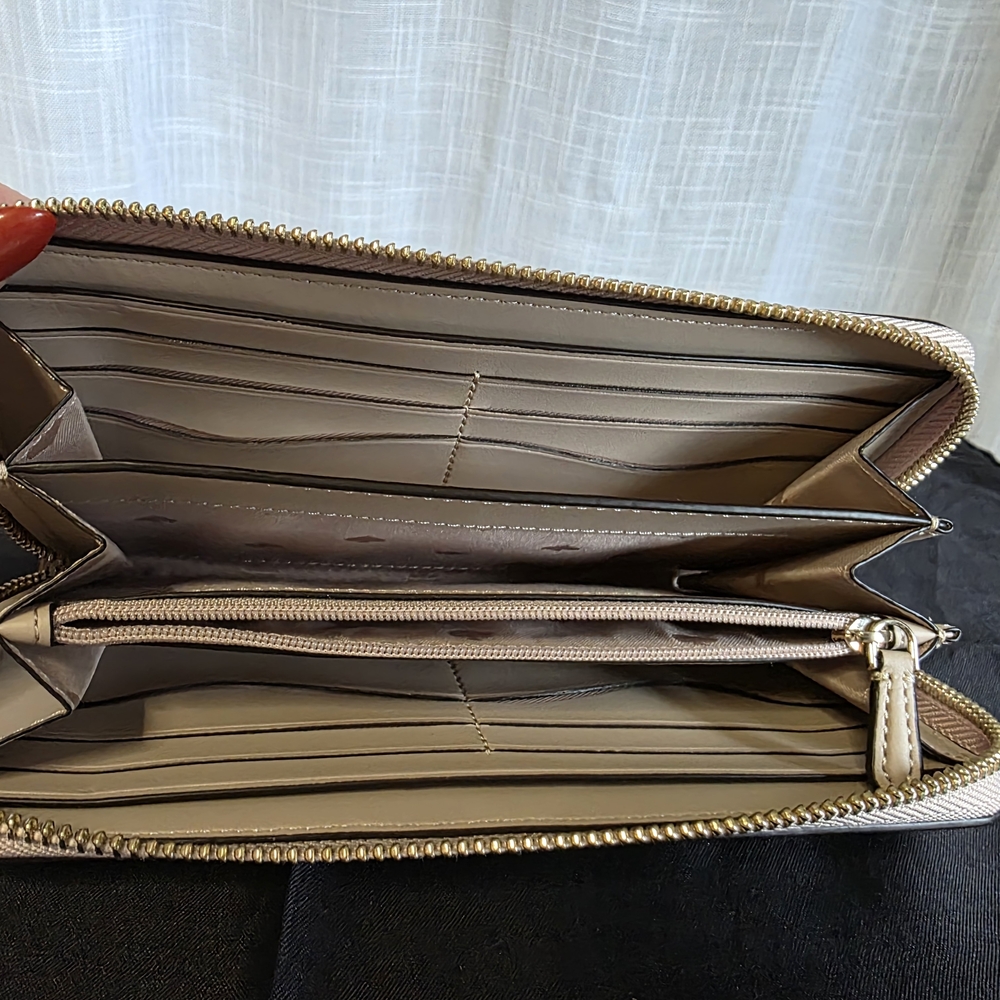 Kate Spade Leila Medium Triple Compartment Satchel, Large Continental Wallet - Picture 15 of 16